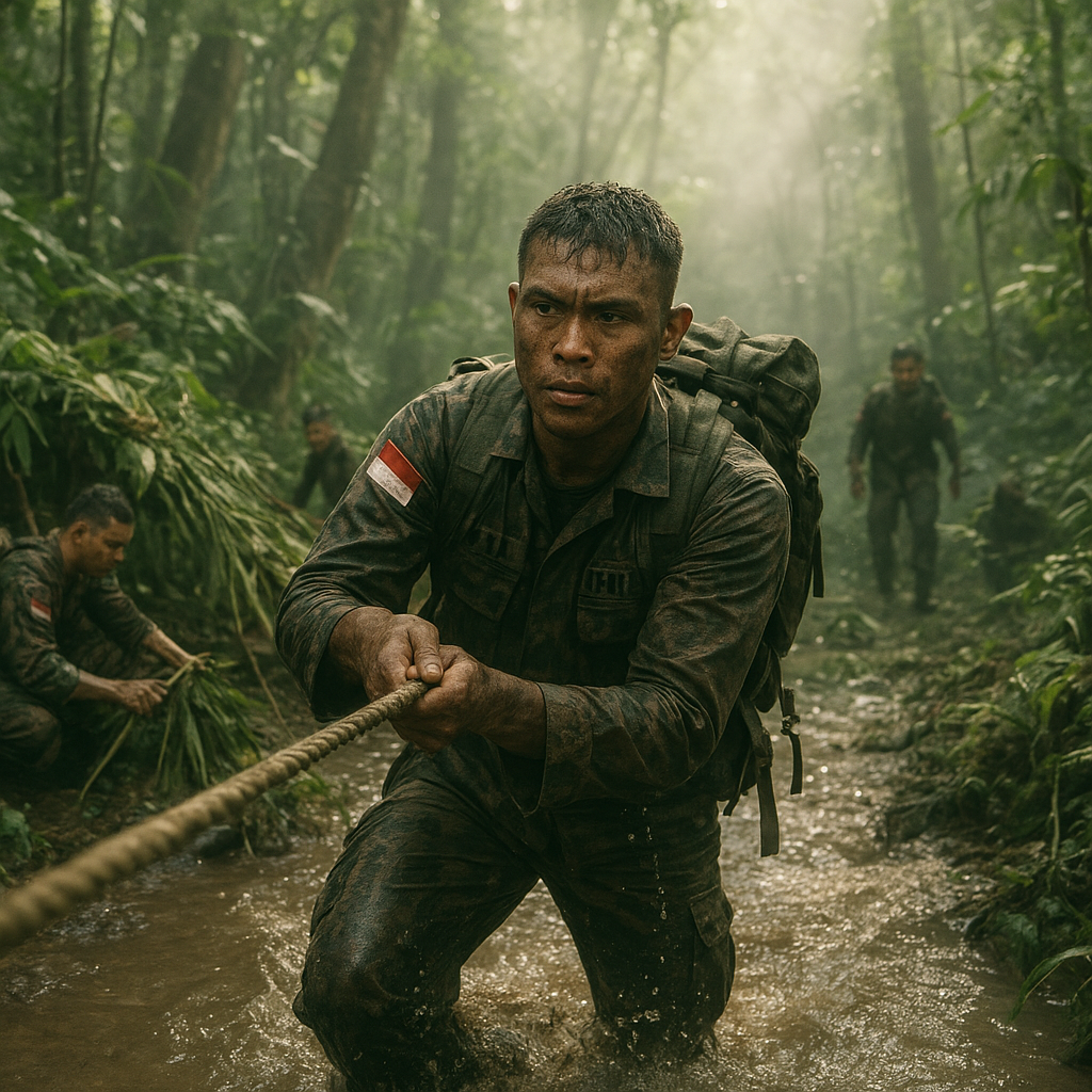 Latihan Survival TNI AL di Hutan Belantara, Tempa Prajurit Jadi Pejuang Tangguh