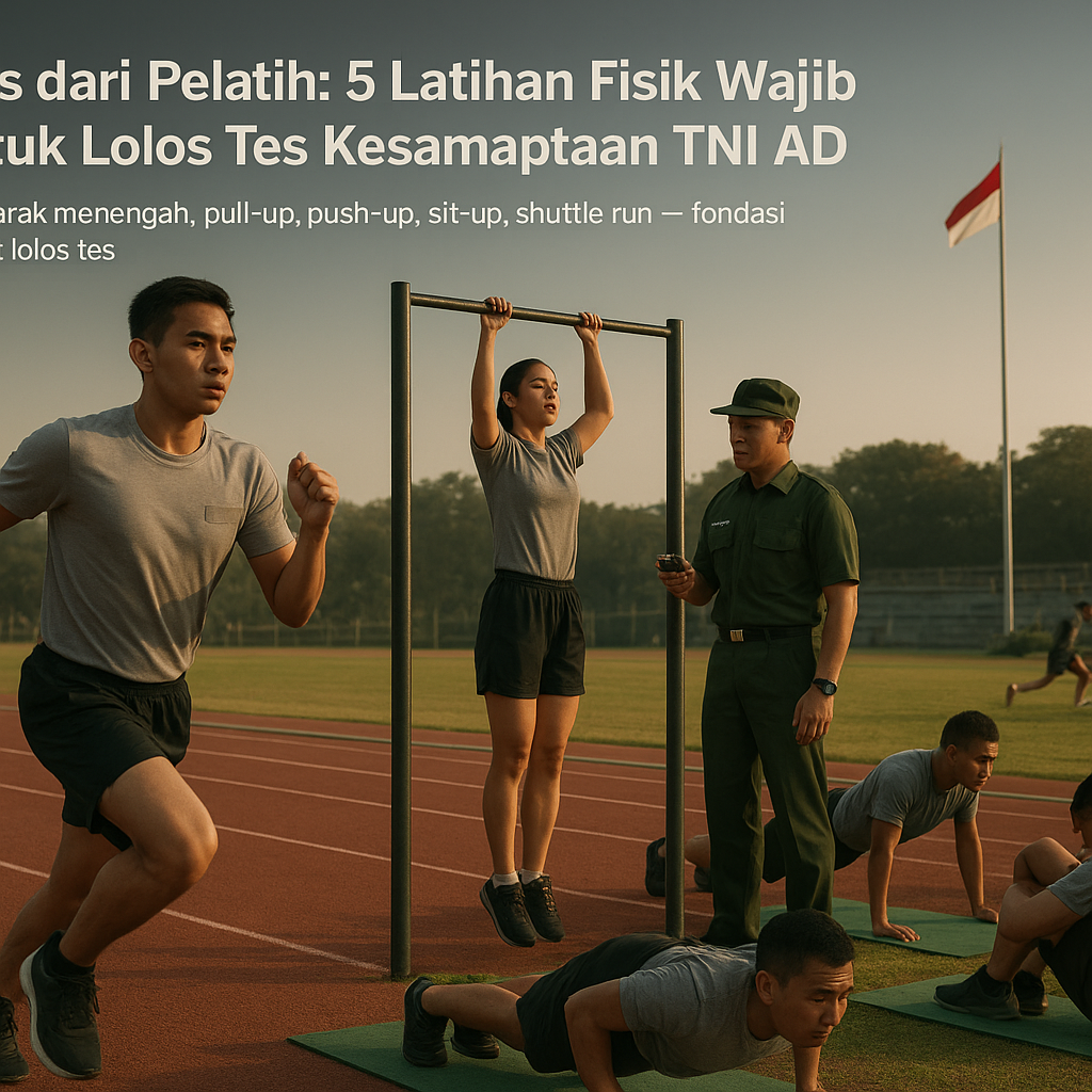 Tips dari Pelatih: 5 Latihan Fisik Wajib untuk Lolos Tes Kesamaptaan TNI AD