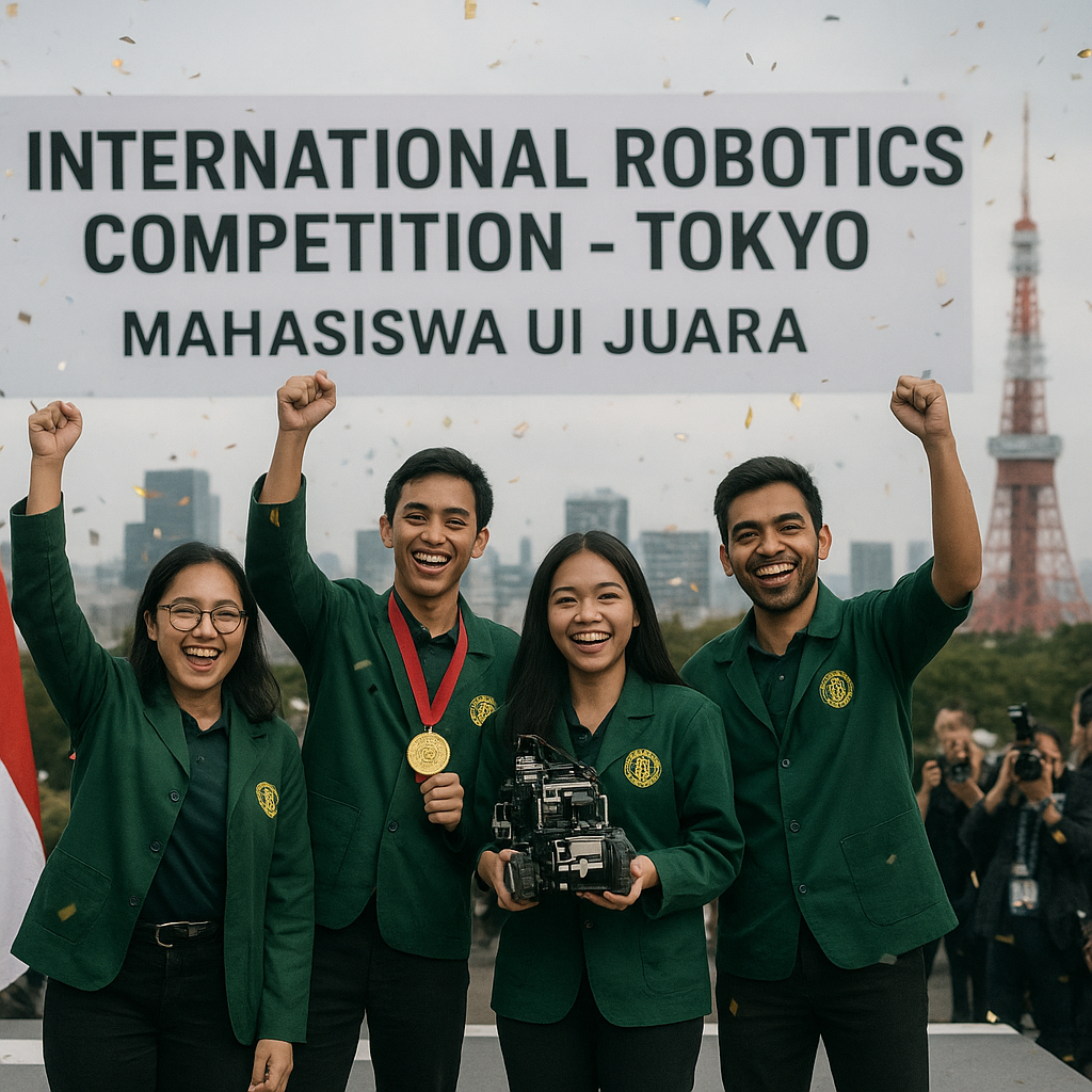 Mahasiswa UI Juara Kompetisi Robotika Internasional, Persembahkan Kemenangan untuk Indonesia