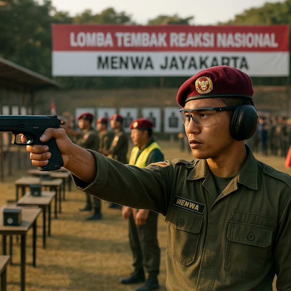 Diikuti Ratusan Personel, Menwa Jayakarta Gelar Lomba Tembak Reaksi Nasional