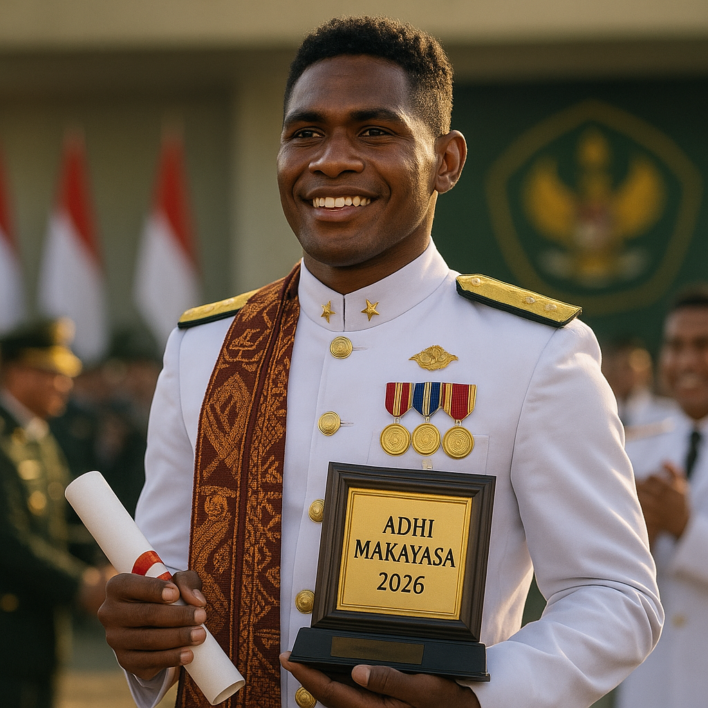 Pemuda Asal Papua Lulus Terbaik Akademi Militer, Buktikan Prestasi Tanpa Batas