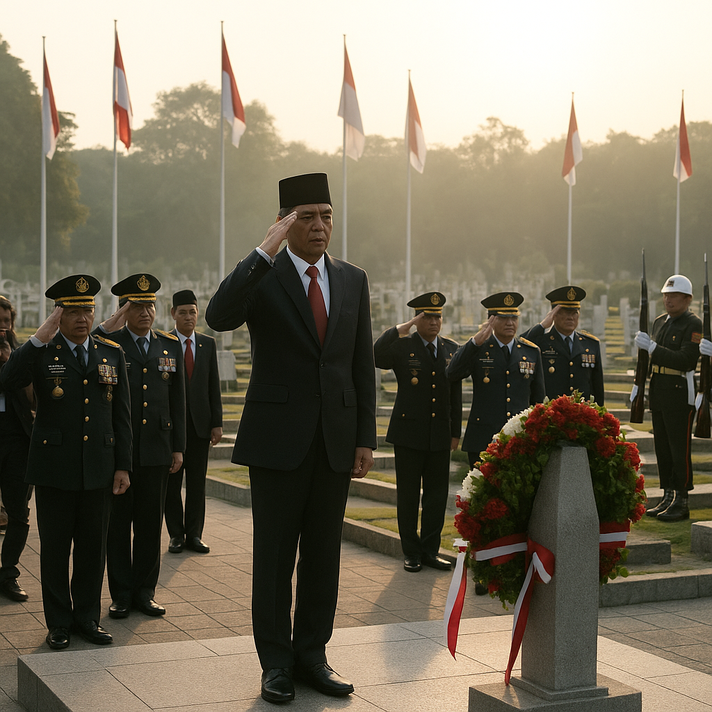 Upacara Ziarah Nasional di TMP Kalibata, Presiden Pimpin Penghormatan untuk Pahlawan