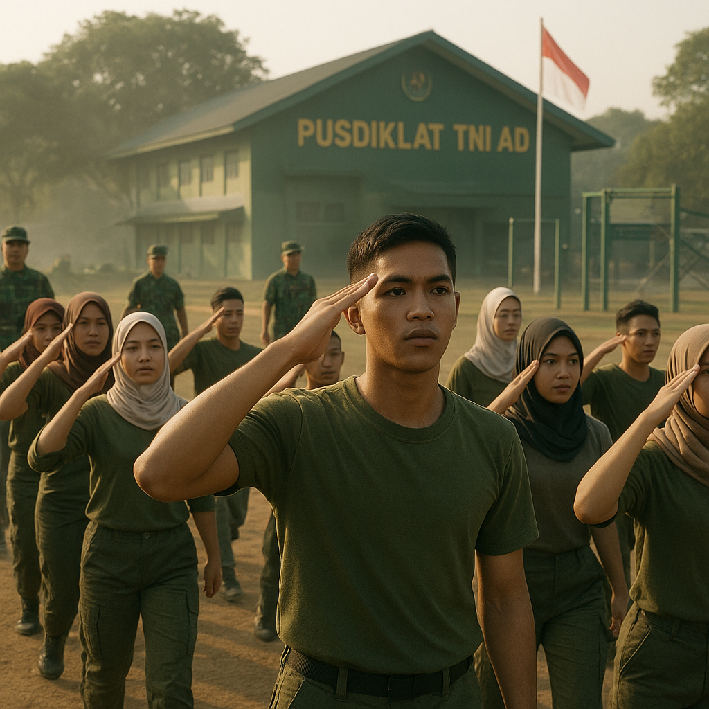 Generasi Muda Antusias Ikuti Pendidikan Bela Negara di Pusdiklat TNI AD, Siap Jadi Pelopor Ketahanan Nasional