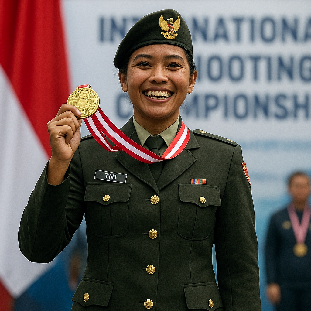 Prajurit TNI Perempuan Raih Medali Emas di Kejuaraan Menembak Internasional, Buktikan Kesetaraan dalam Pengabdian