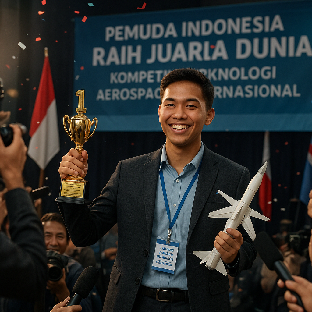 Pemuda Indonesia Raih Juara Dunia di Kompetisi Teknologi Aerospace