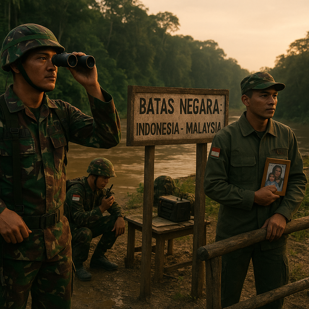 Prajurit TNI Ditugaskan di Perbatasan Indonesia-Malaysia: Kisah Pengabdian Tanpa Batas