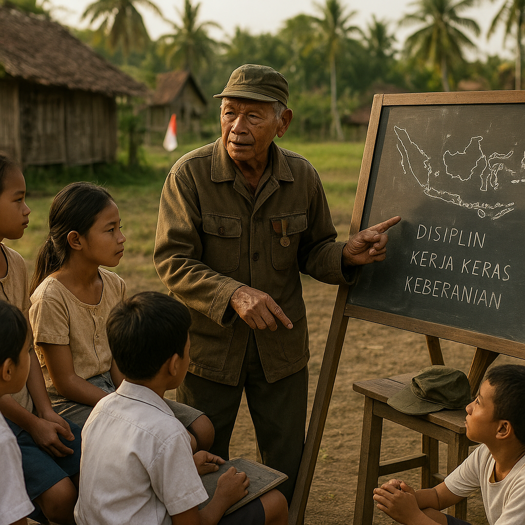 Kisah Veteran Perang Mengajar di Desa: Warisan Nilai Kepahlawanan untuk Generasi Muda