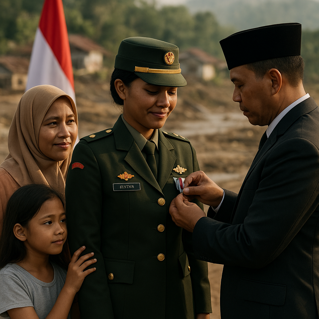 Penghargaan Kepahlawanan untuk Prajurit TNI yang Menyelamatkan Korban Bencana