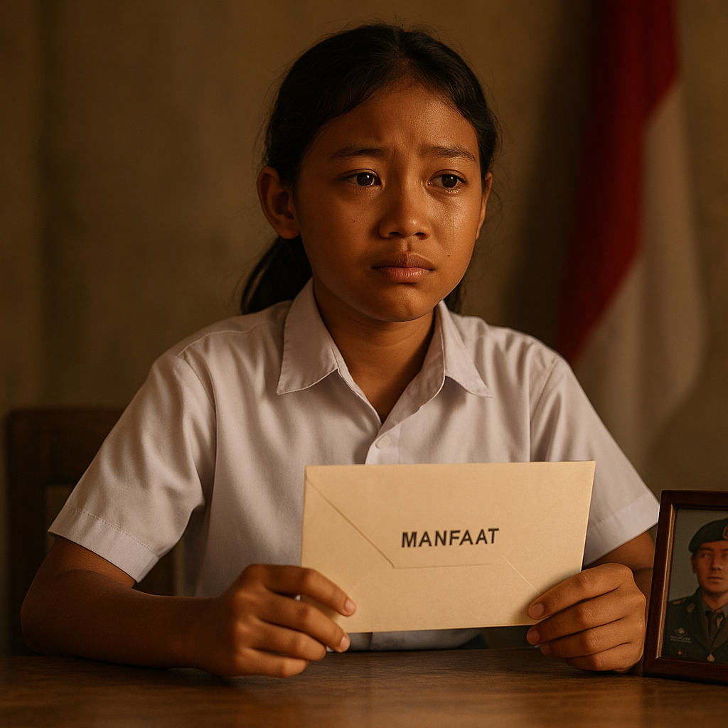 Cerita Haru Penerima Tunjangan Anak Pahlawan, "Ayah Gugur Demi Negara, Saya Teruskan dengan Belajar"