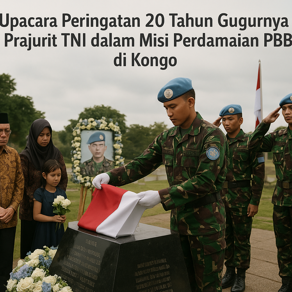 Upacara Peringatan 20 Tahun Gugurnya Prajurit TNI dalam Misi Perdamaian PBB di Kongo