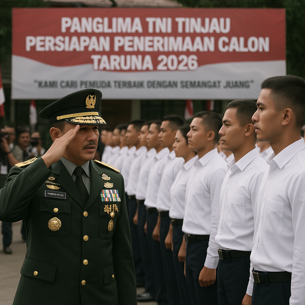 Panglima TNI Tinjau Persiapan Penerimaan Calon Taruna 2026: "Kami Cari Pemuda Terbaik dengan Semangat Juang Tinggi"