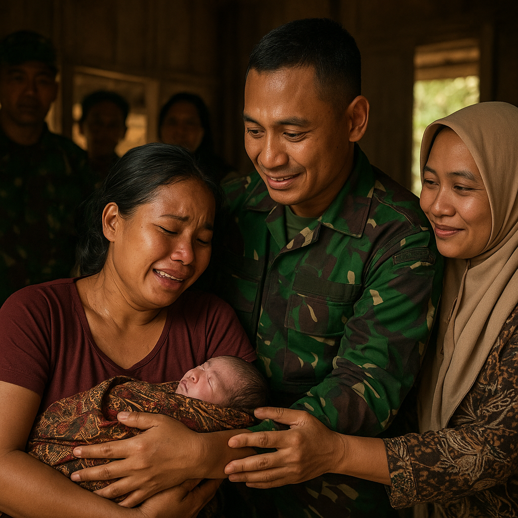 Kisah Haru Prajurit TNI Bantu Persalinan Ibu Hamil di Pelosok Aceh Tengah
