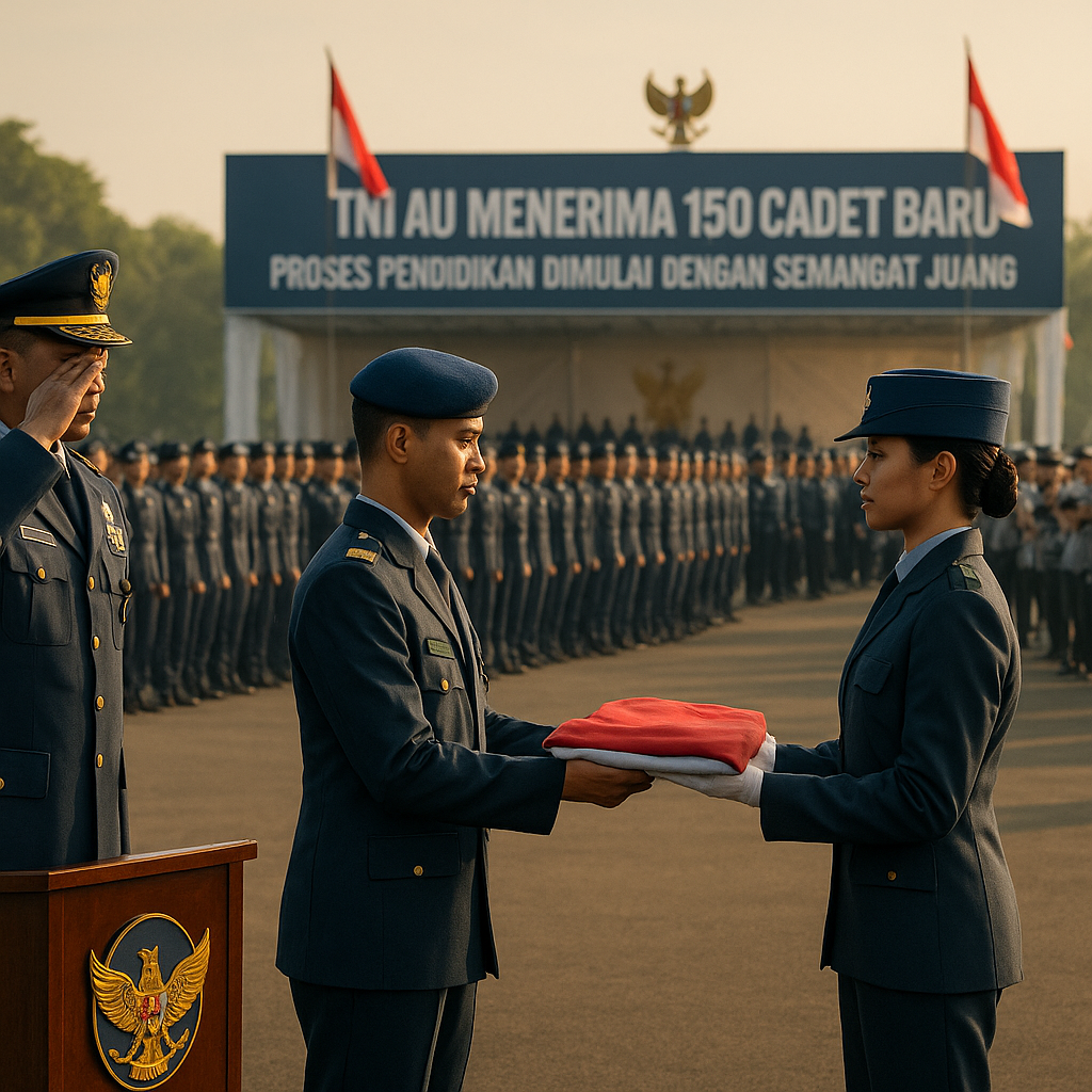 TNI AU Menerima 150 Cadet Baru, Proses Pendidikan Dimulai dengan Semangat Juang