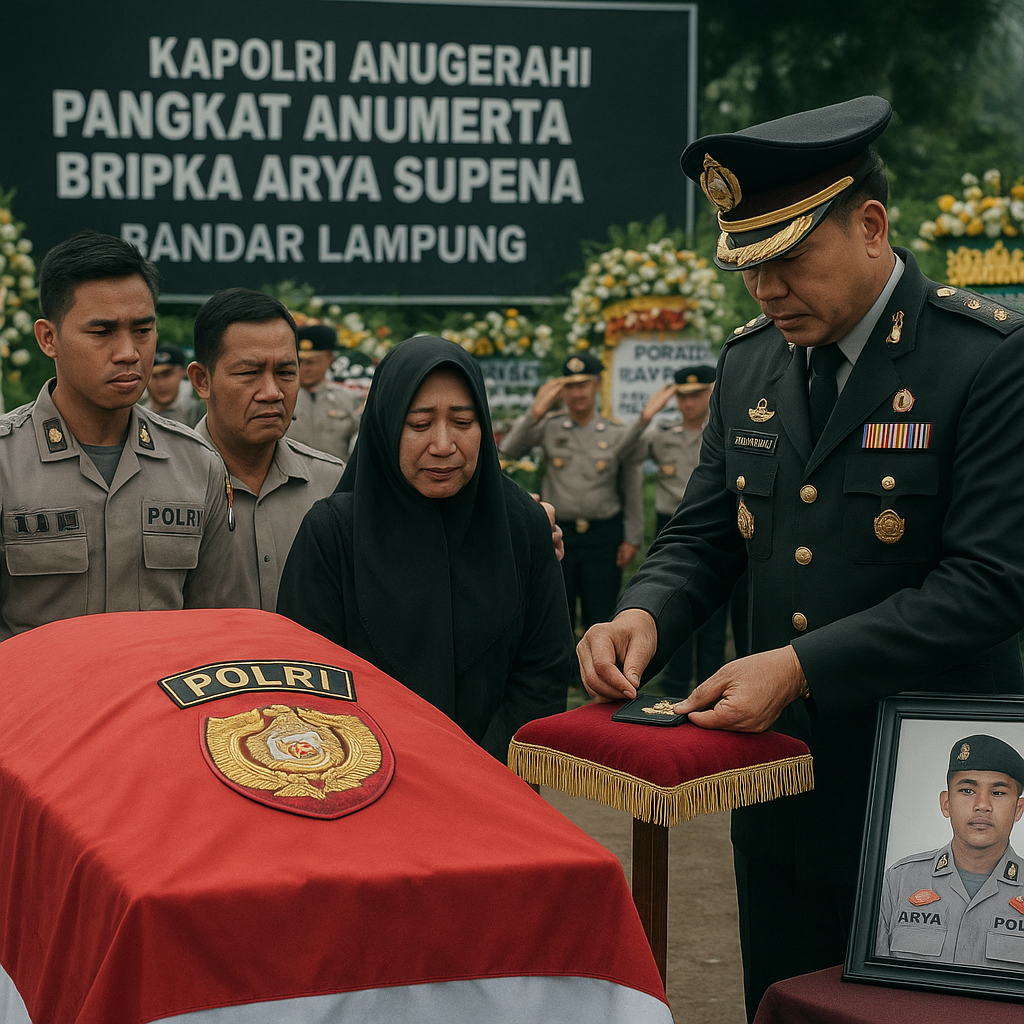 Kapolri Anugerahi Pangkat Anumerta, Kisah Heroik Polisi Gugur Lawan Begal Diabadikan