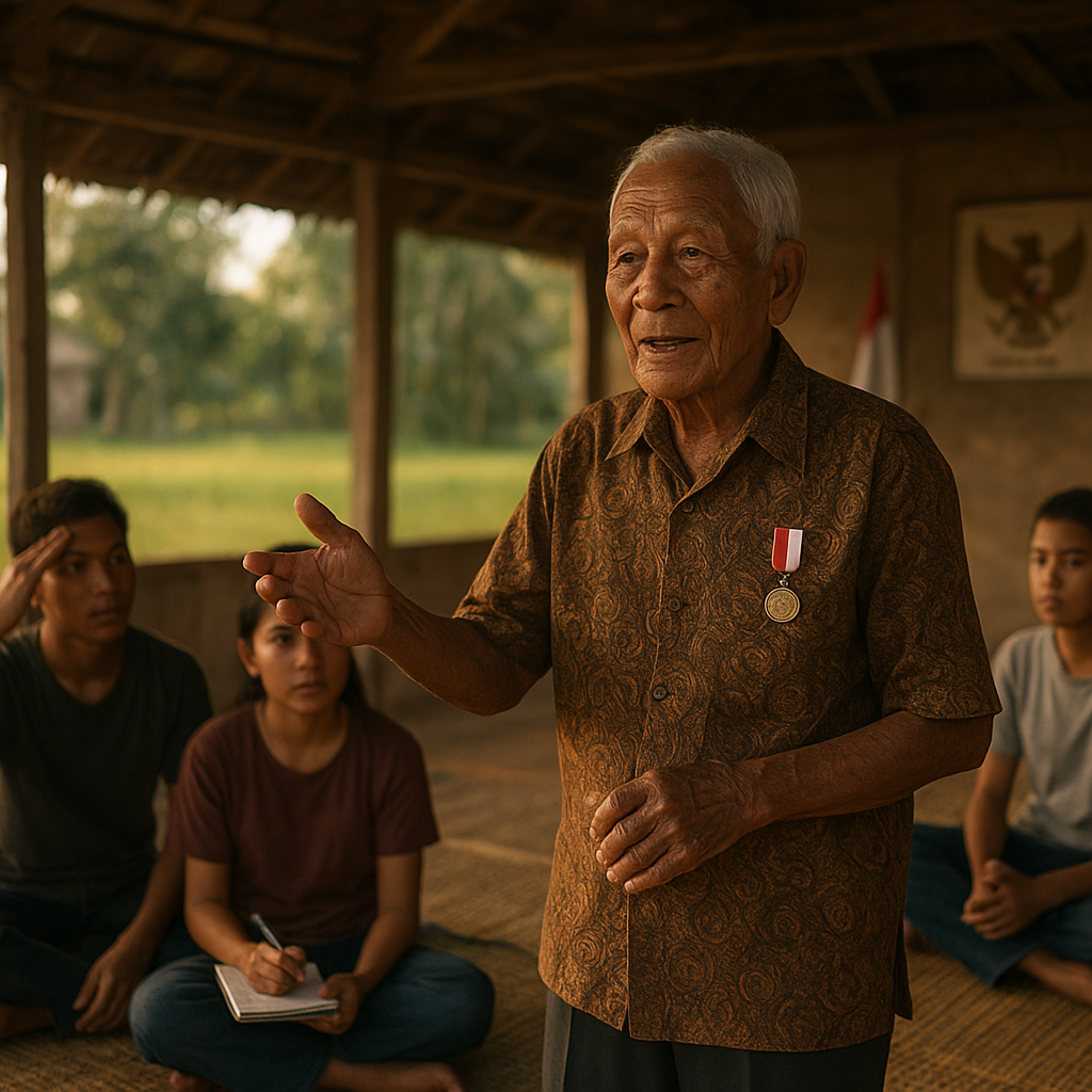 Kisah Heroik Veteran Perang Belanda yang Kini Jadi Guru Bela Negara di Pelosok Desa