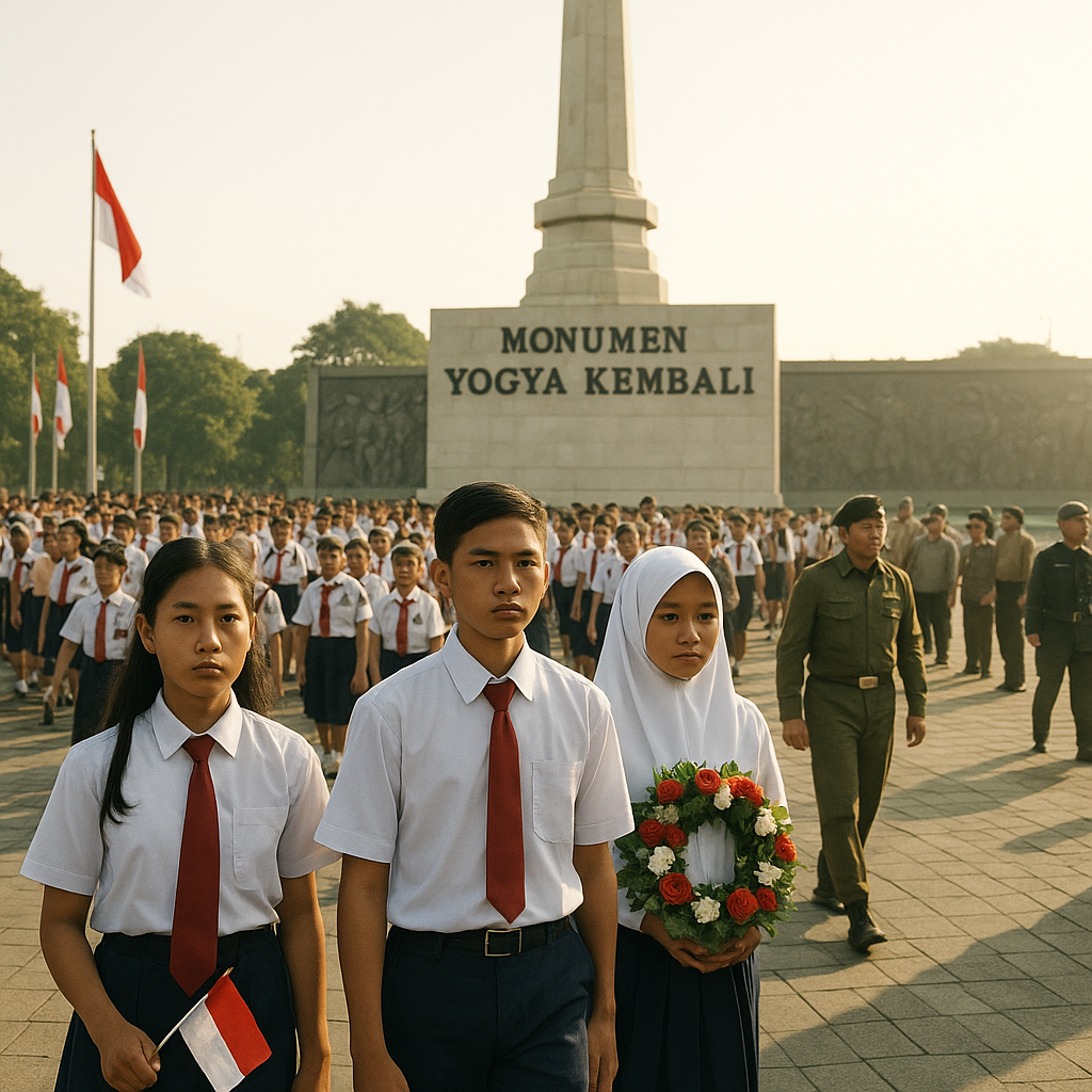 Napak Tilas Jejak Perjuangan Pahlawan di Monumen Yogya Kembali, Ratusan Siswa Ikuti Pendidikan Bela Negara