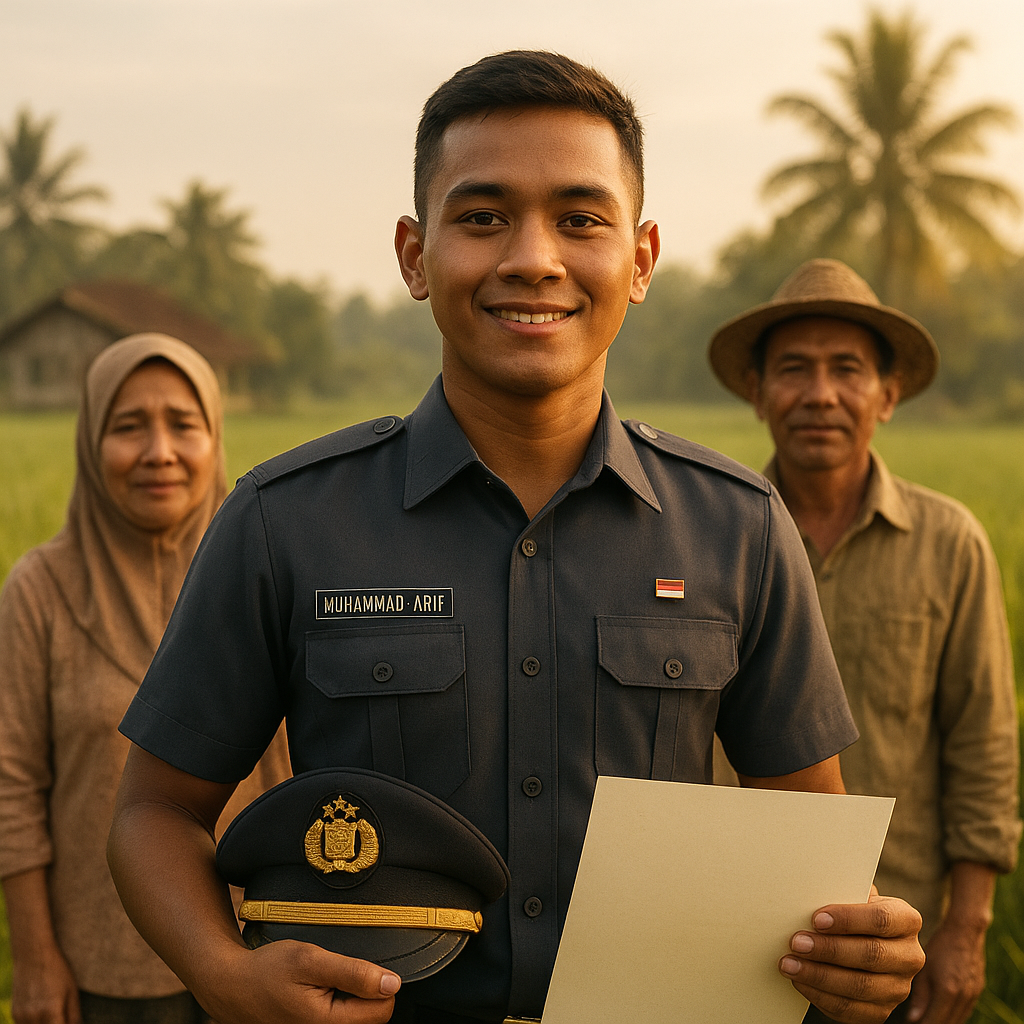 Tekad Baja dari Desa: Kisah Anak Petani Miskin Lolos Jadi Perwira Pertama Polri, Buktikan Pendidikan Bisa Ubah Nasib