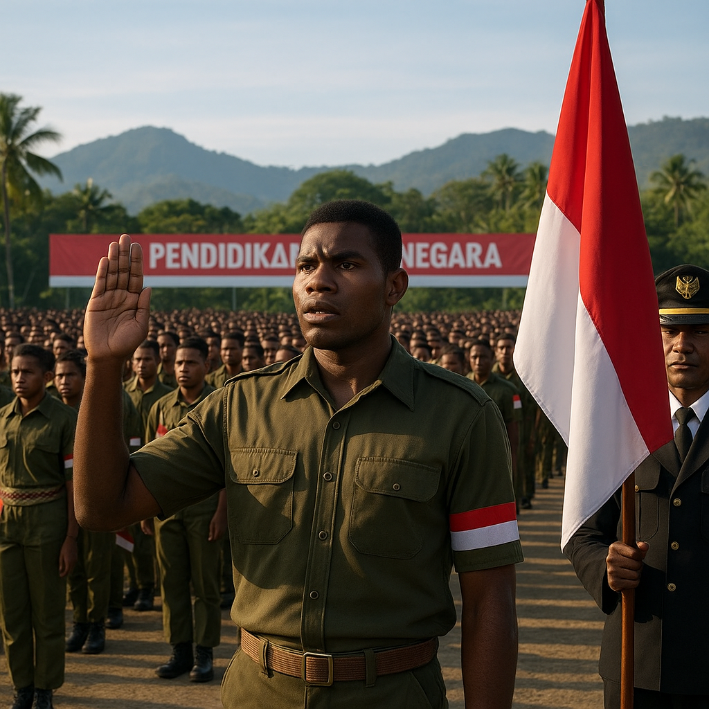 Semangat Baru dari Bumi Cenderawasih: 2.500 Pemuda Papua Dikukuhkan dalam Bela Negara