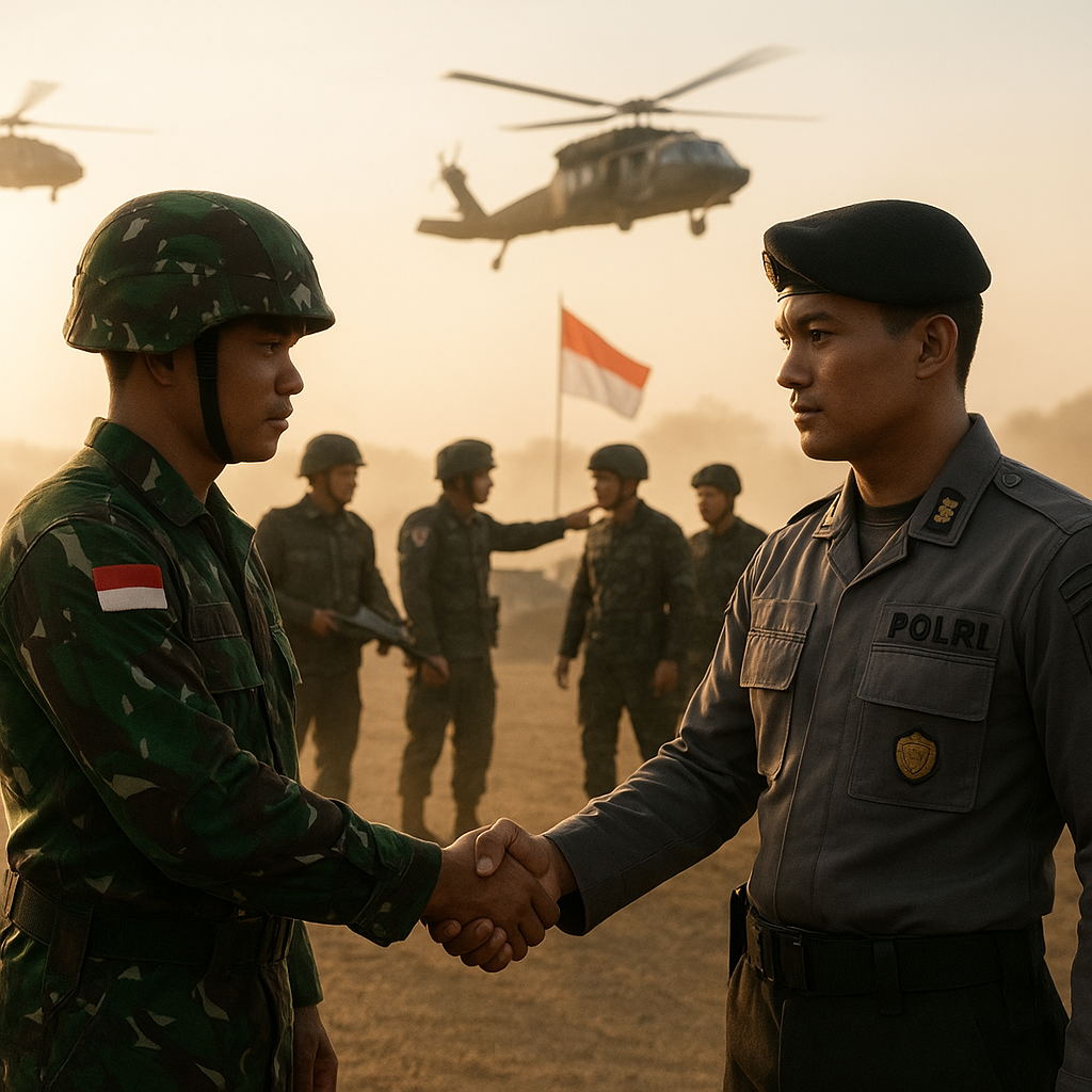 Latihan Gabungan TNI-Polri Perkuat Sinergi Bela Negara, Wujudkan Ketangguhan Bangsa