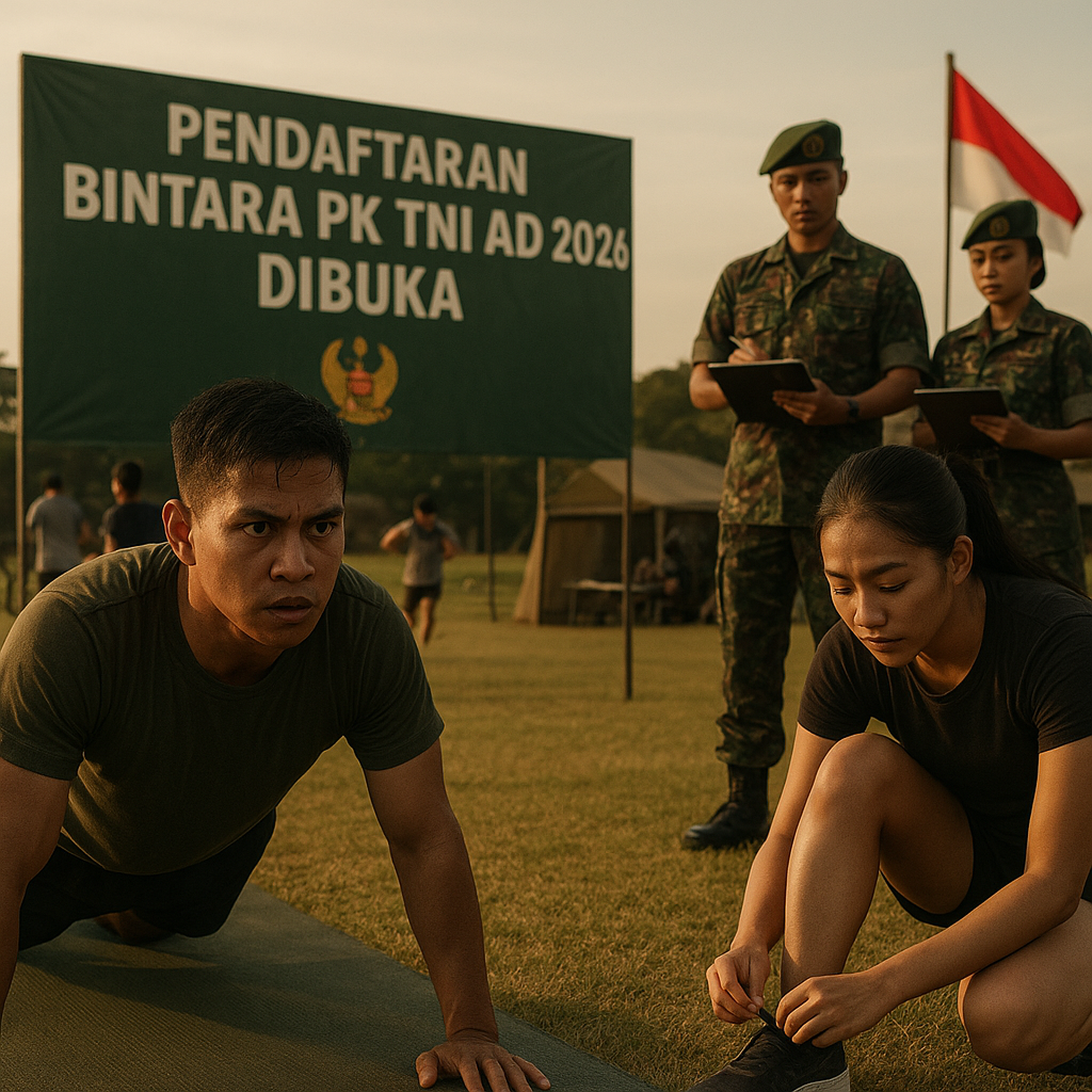 Pendaftaran Bintara PK TNI AD 2026 Dibuka, Kesempatan Emas Pemuda Wujudkan Cita-Cita Membela Negara
