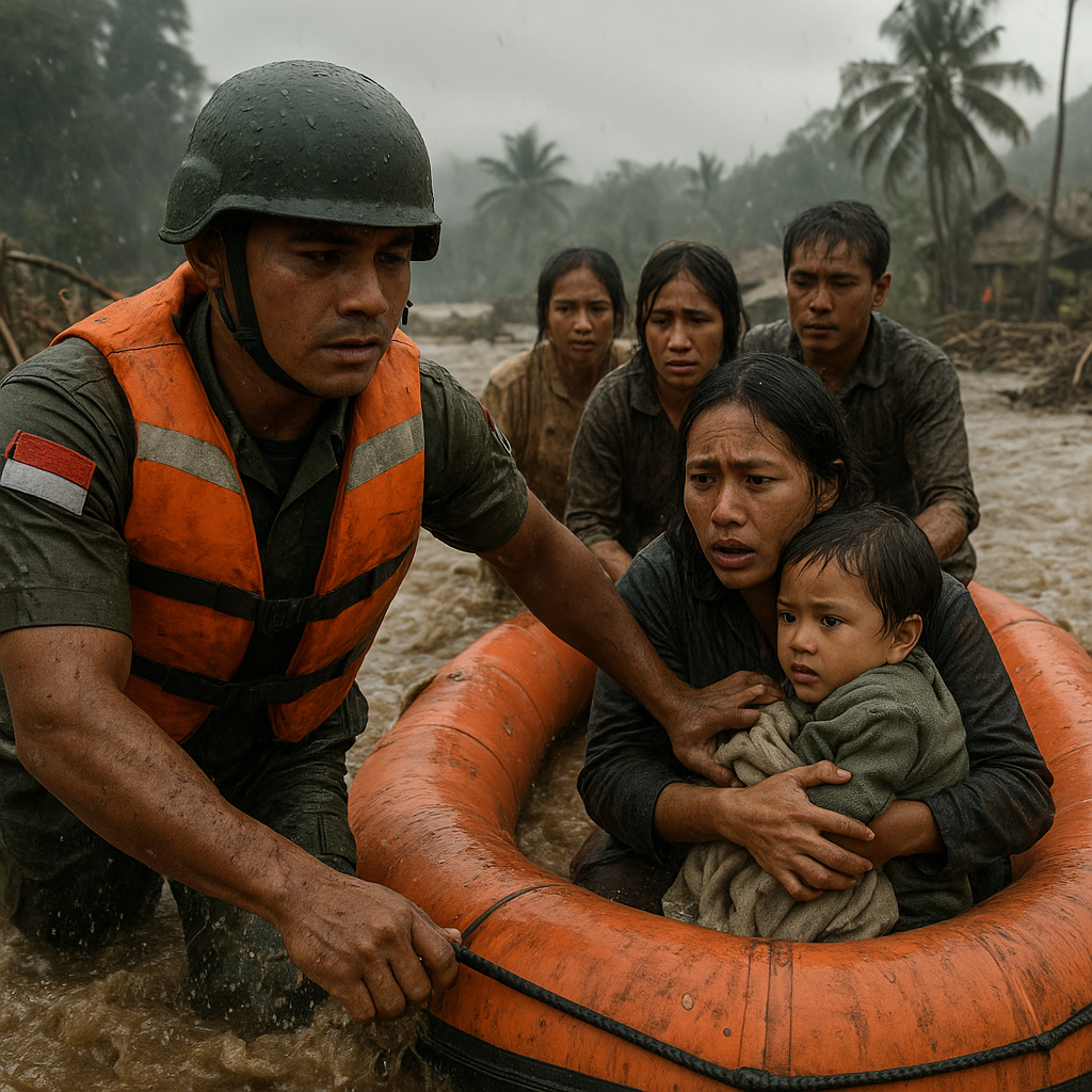 Kisah Heroik Prajurit TNI yang Selamatkan Warga dari Banjir Bandang di Garut