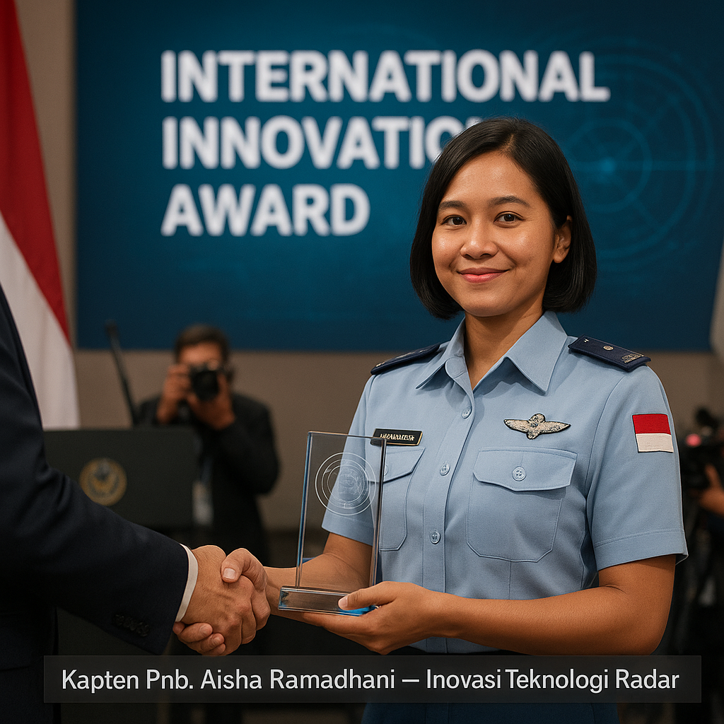 Prajurit Wanita TNI AU Raih Penghargaan Internasional atas Inovasi di Bidang Teknologi Radar