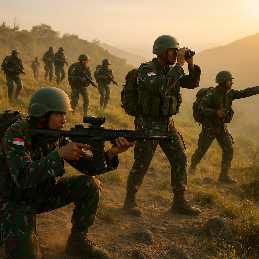 Tingkatkan Kesiapan, Prajurit TNI AD Gelar Latihan Tempur Intensif di Medan Perbukitan