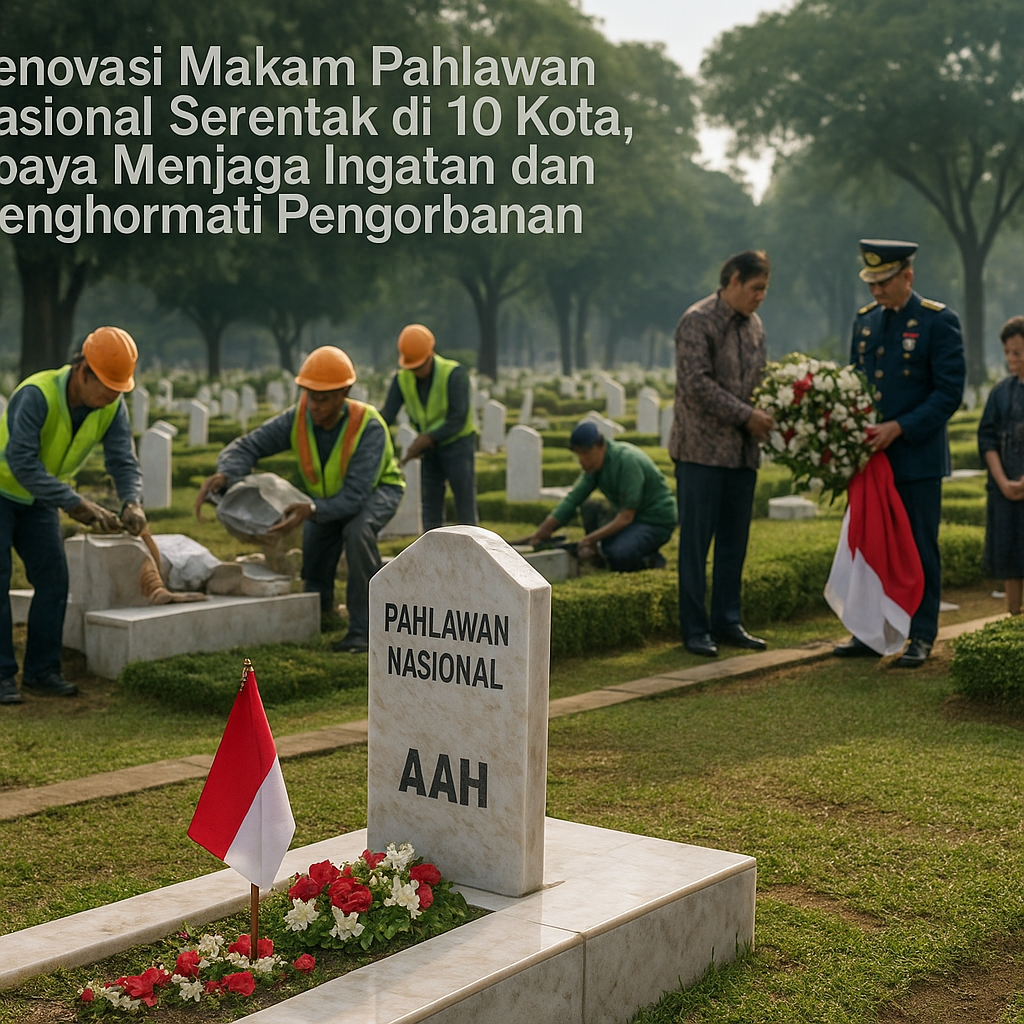 Renovasi Makam Pahlawan Nasional Serentak di 10 Kota, Upaya Menjaga Ingatan dan Menghormati Pengorbanan