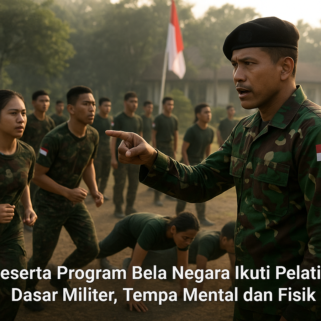 Peserta Program Bela Negara Ikuti Pelatihan Dasar Militer, Tempa Mental dan Fisik