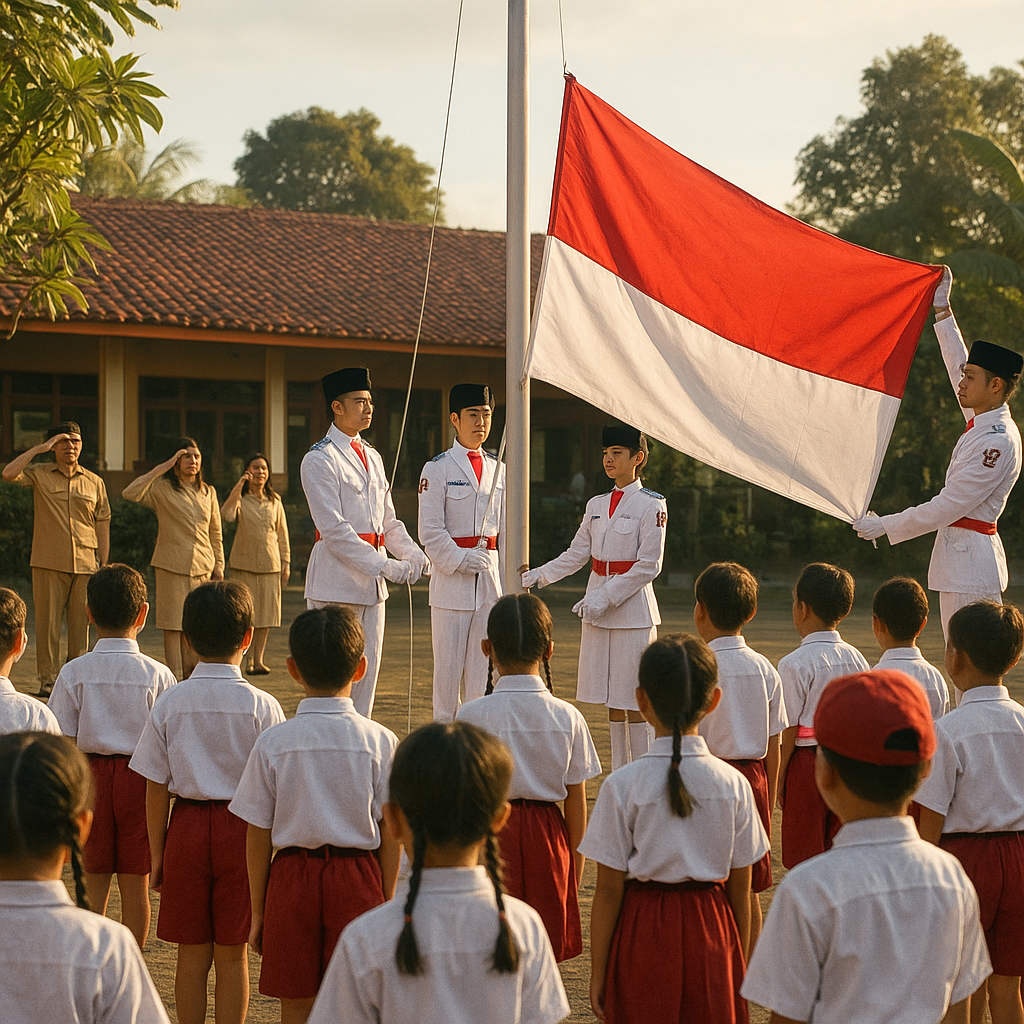 Upacara Bendera Megah di Sekolah-sekolah, Tanamkan Rasa Cinta Tanah Air Sejak Dini