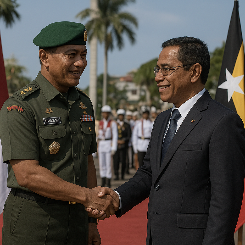 Panglima TNI Mengutus Danrem 161/Wira Sakti Hadiri HUT Kemerdekaan RDTL di Dili