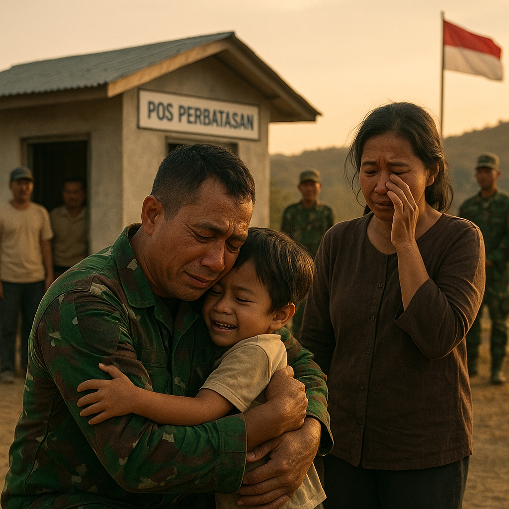 Kisah Haru Prajurit TNI Gadungan: 15 Tahun Mengabdi di Perbatasan, Anaknya Baru Bisa Peluk Saat Liburan