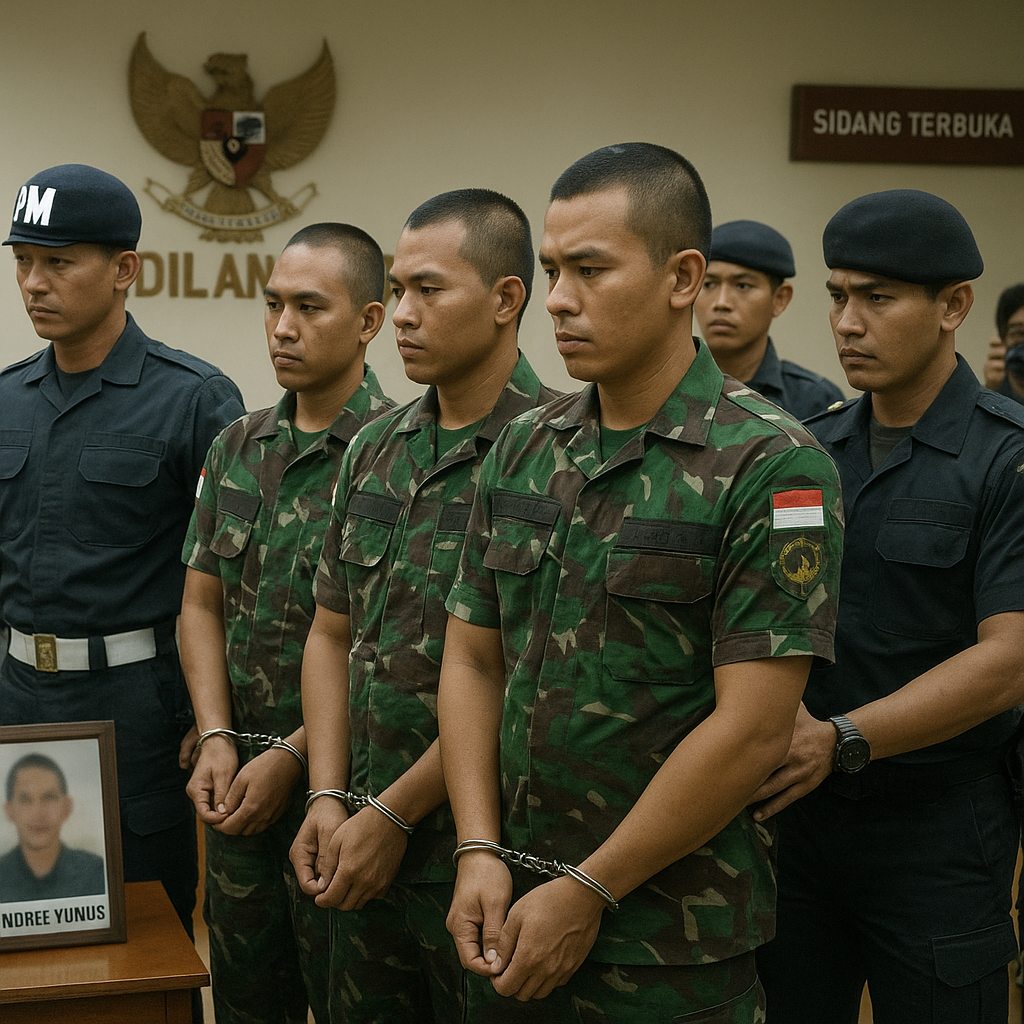 Motif Terungkap, 4 Prajurit TNI Siram Air Keras Andrie Yunus karena Dendam Pribadi