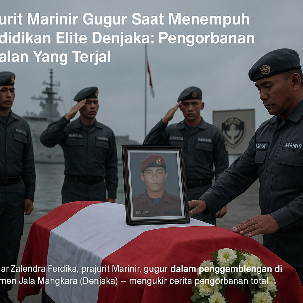 Prajurit Marinir Gugur Saat Menempuh Pendidikan Elite Denjaka: Pengorbanan Di Jalan Yang Terjal