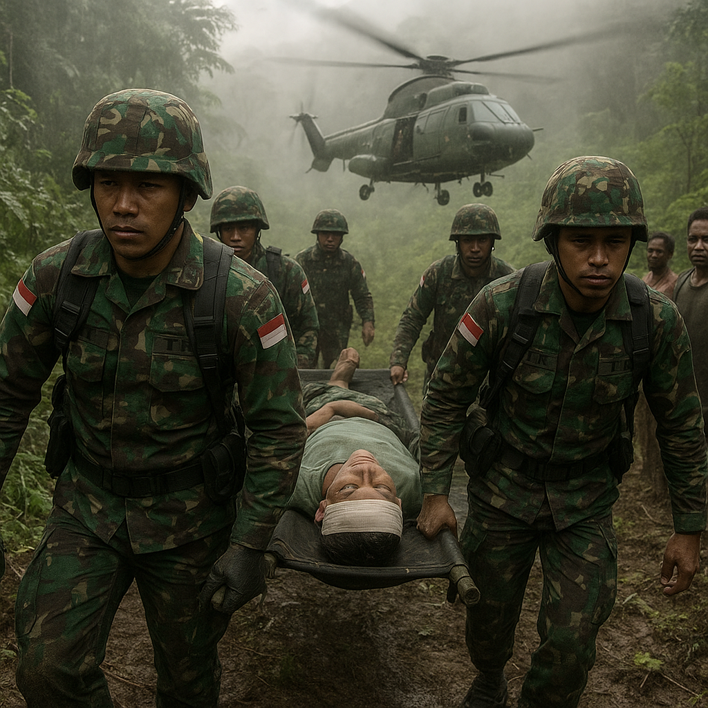 Pengorbanan di Korowai: 10 Jiwa Gugur, Evakuasi Heroik TNI Dijalankan di Medan Berbahaya