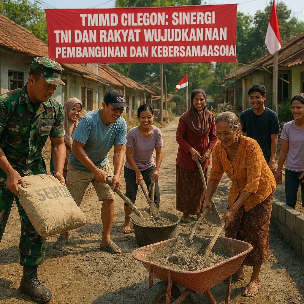 TMMD Cilegon: Sinergi TNI dan Rakyat Wujudkan Pembangunan dan Kebersamaan Sosial