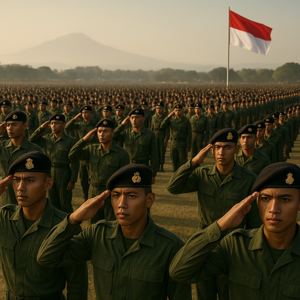 Calon Prajurit Akmil Usaikan Pendidikan Dasar dengan Semangat Tempur, 1000 Taruna Siap Korbankan Diri Demi Ibu Pertiwi
