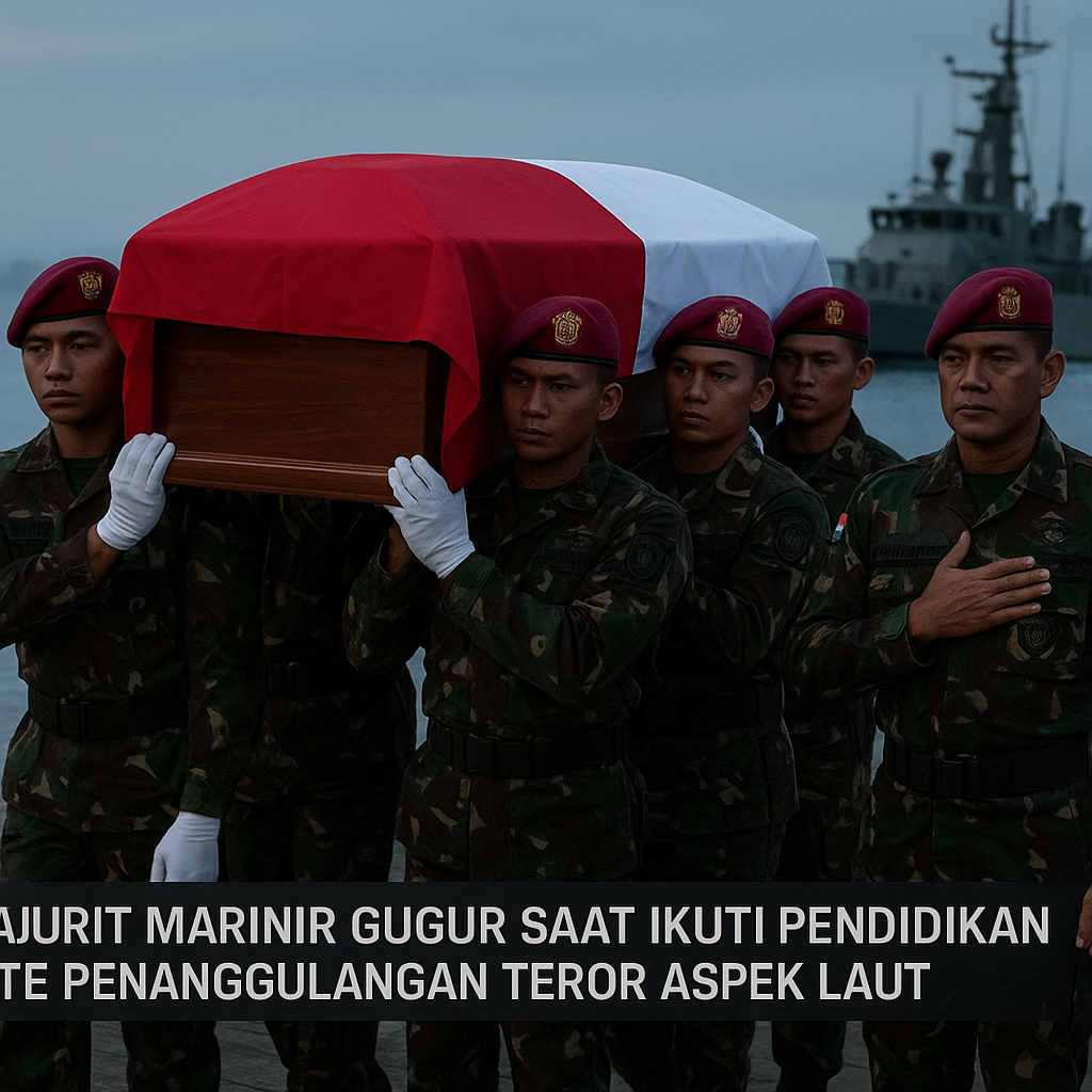 Prajurit Marinir Gugur Saat Ikuti Pendidikan Elite Penanggulangan Teror Aspek Laut