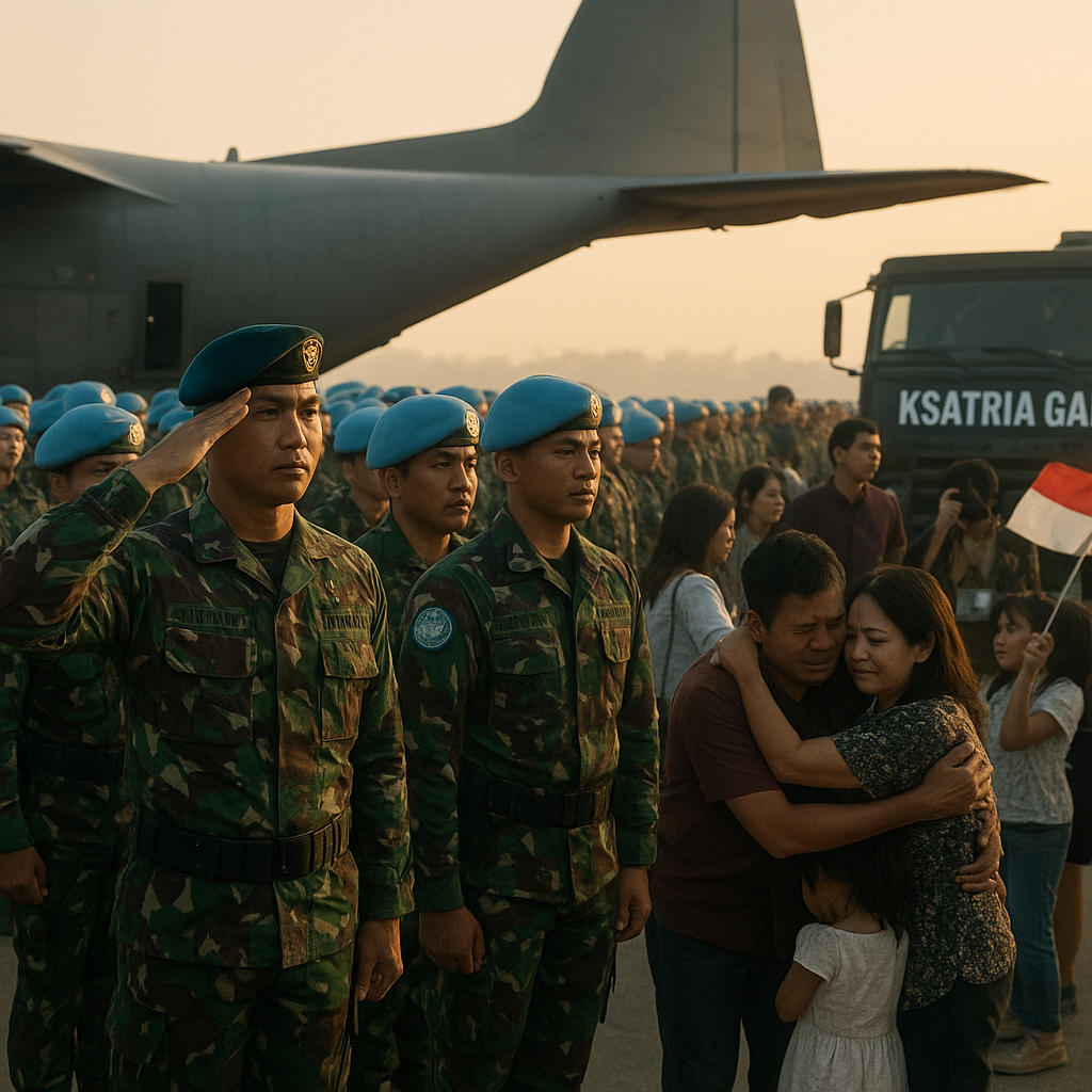 Langkah Tegas Ksatria Garuda: 744 Prajurit Berangkat Membawa Damai ke Libanon