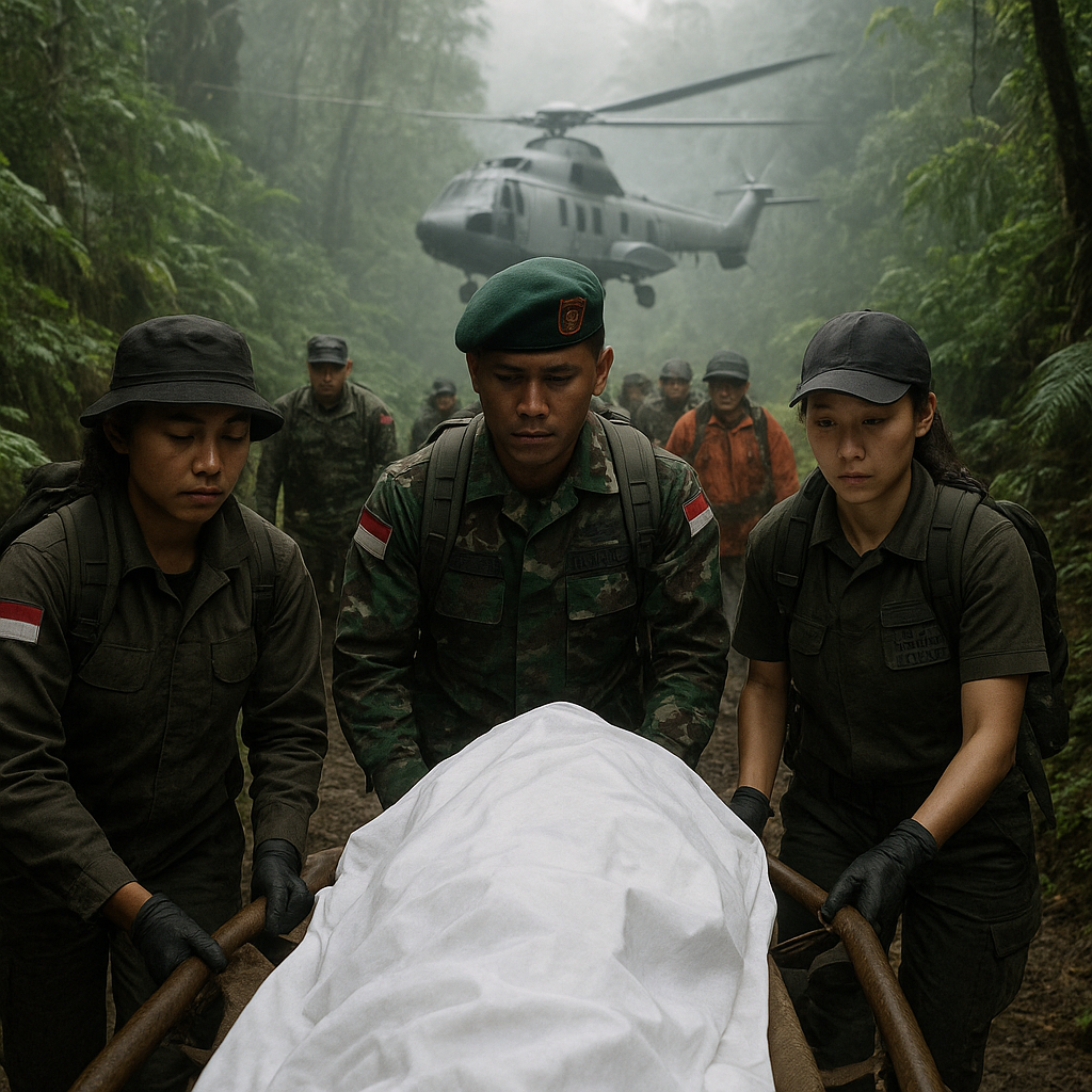 Pengorbanan Tiada Henti: Kisah Aparat Gabungan Evakuasi 10 Jenazah di Medan Terjal Papua