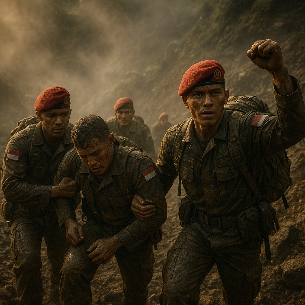 Prajurit Kopassus Selesaikan Pelatihan di Medan Ekstrem, Bukti Ketangguhan Prajurit Indonesia