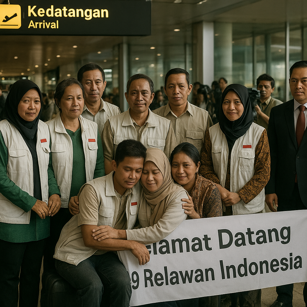 Daftar 9 WNI Korban Penculikan Israel yang Telah Tiba di RI