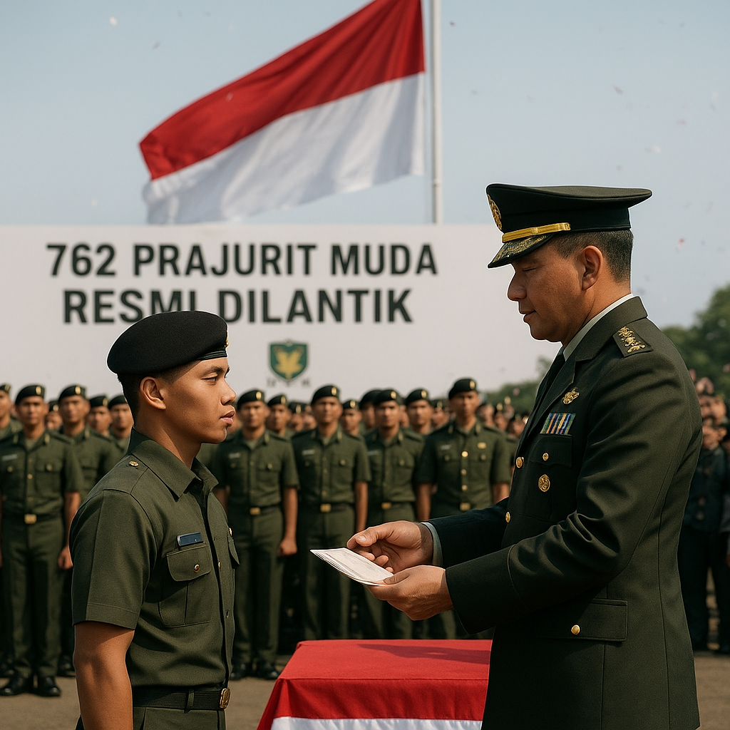 762 Prajurit Muda Resmi Dilantik, Kodam IV/Diponegoro Cetak Pasukan Baja Siap Jadi Garda Terdepan NKRI