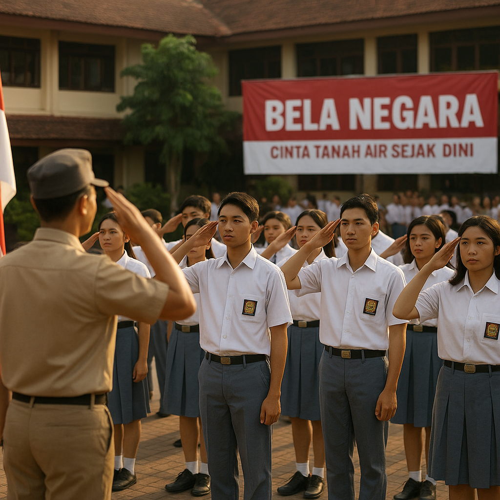 Gelaran Bela Negara untuk Pelajar SMA, Tanamkan Cinta Tanah Air Sejak Dini