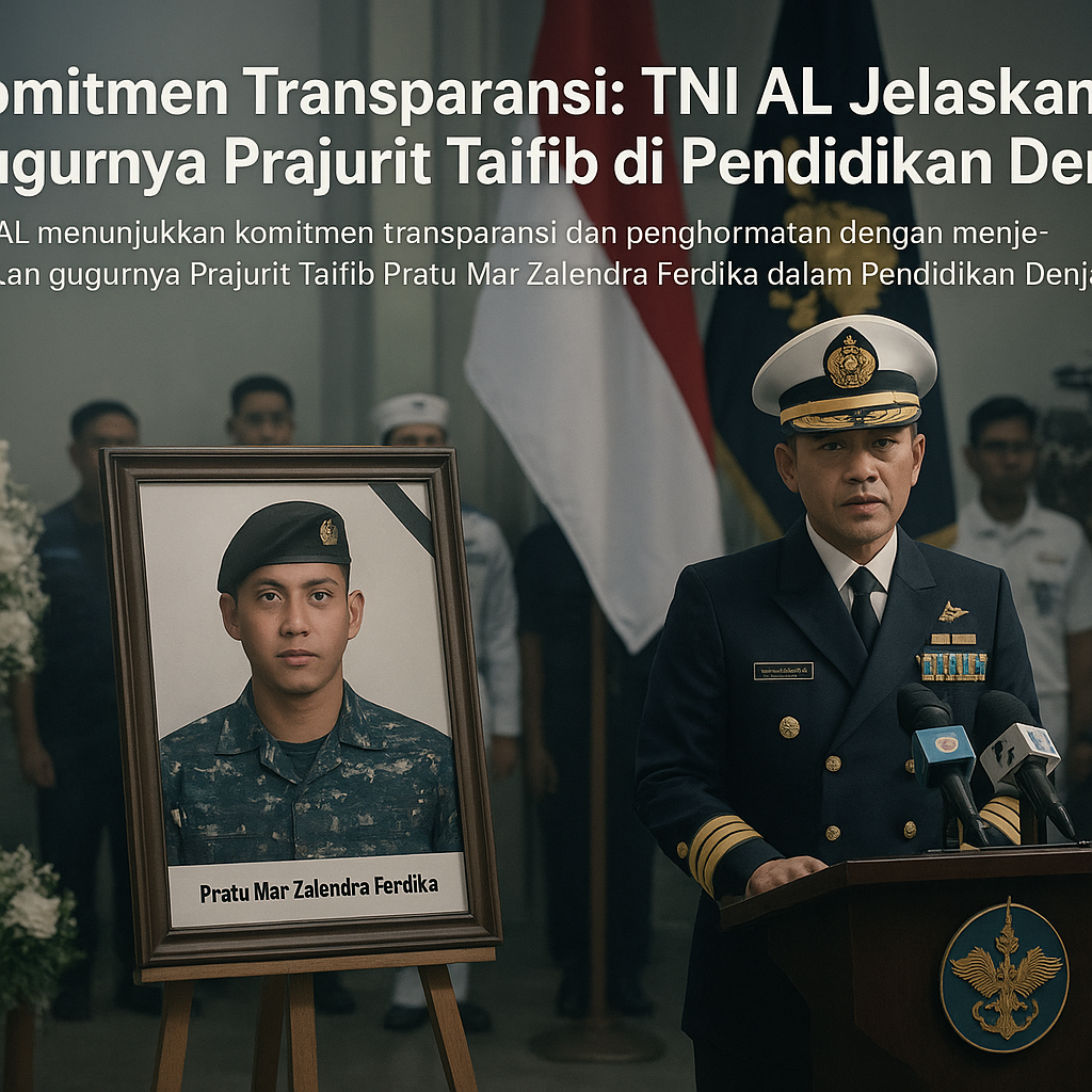 Komitmen Transparansi: TNI AL Jelaskan Gugurnya Prajurit Taifib di Pendidikan Denjaka