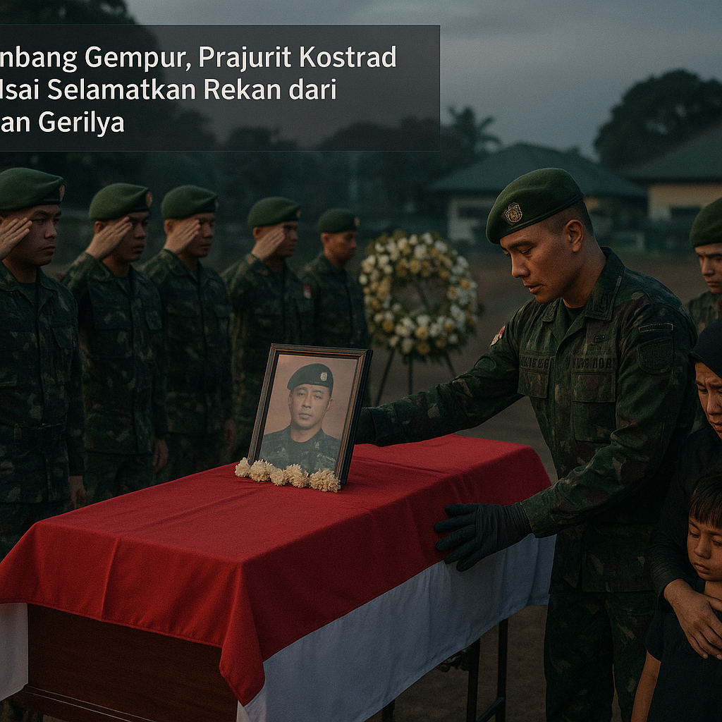 Letda Imbang Gempur, Prajurit Kostrad Gugur Usai Selamatkan Rekan dari Serangan Gerilya