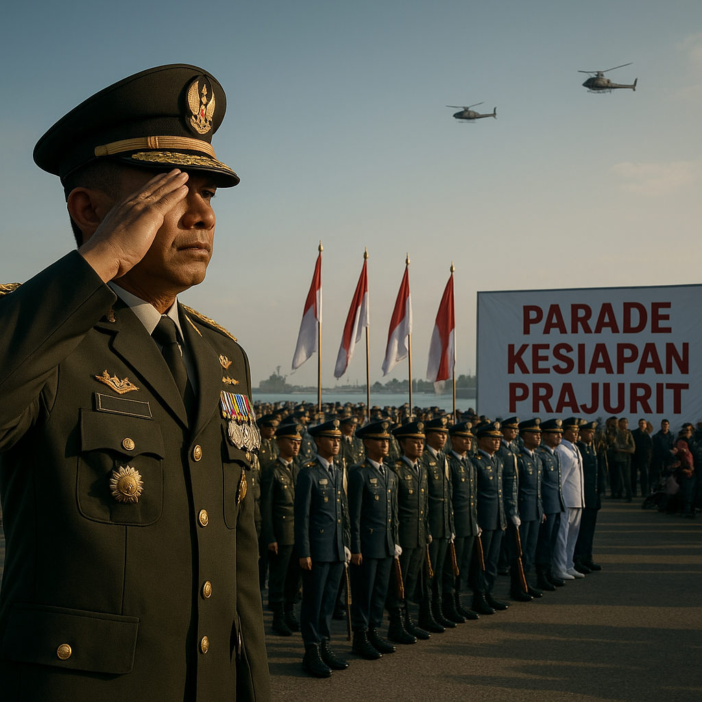 Komandan Kogabwilhan II Pimpin Parade Kesiapan Prajurit di Sulawesi