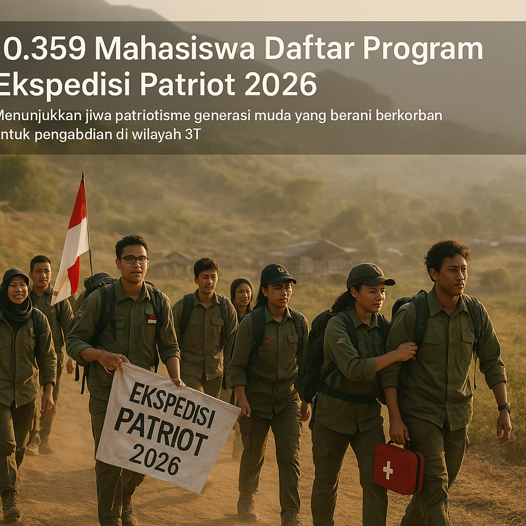 10.359 Mahasiswa Daftar Program Ekspedisi Patriot 2026