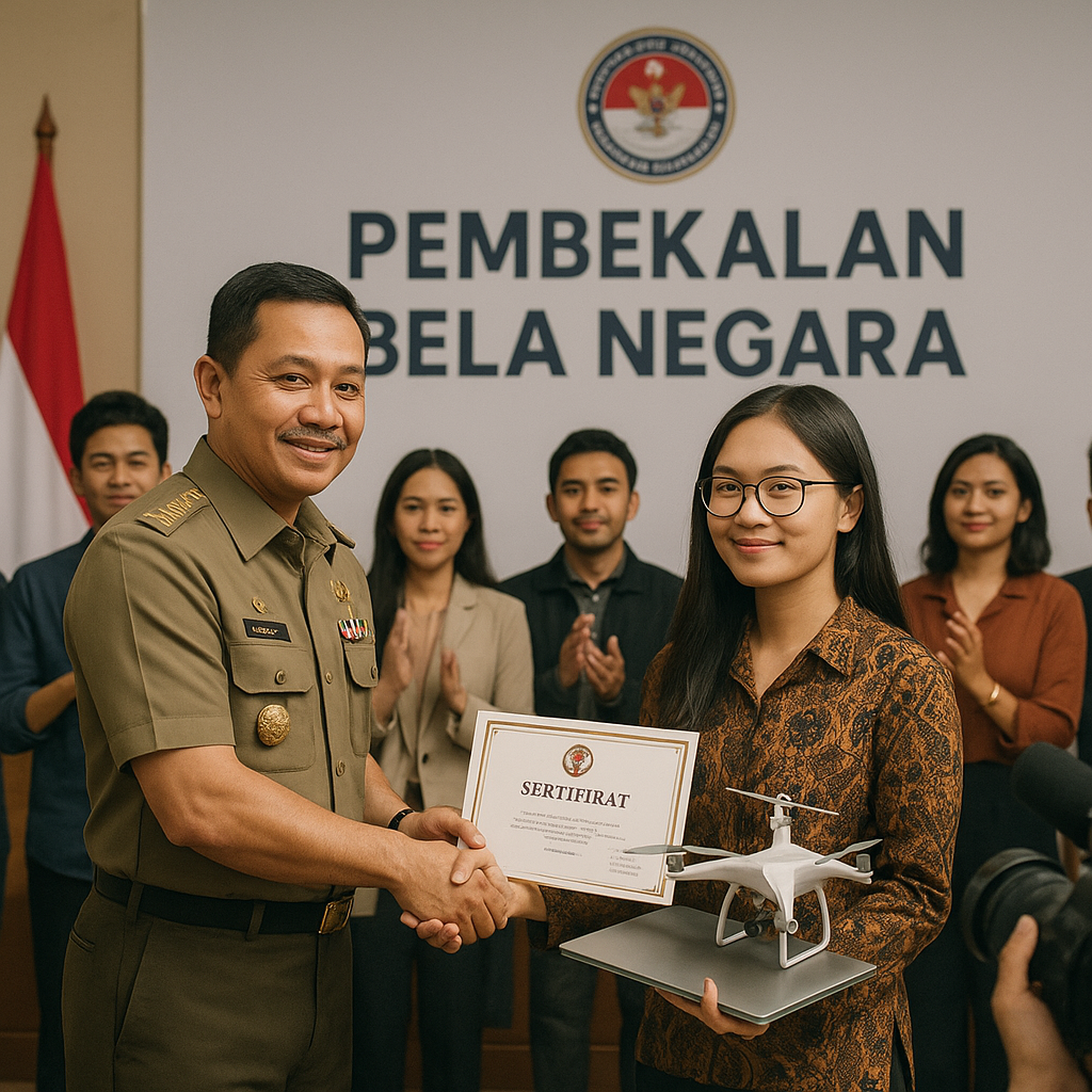 Pemuda Pencetak Prestasi di bidang Teknologi Diberi Pembekalan Bela Negara oleh Kemenhan