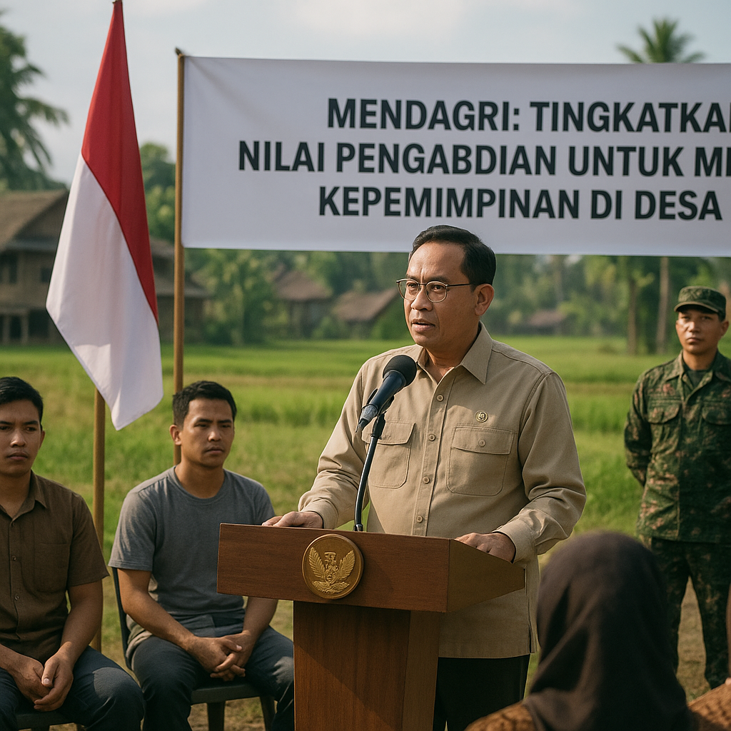 Mendagri: Tingkatkan Nilai Pengabdian untuk Mendorong Kepemimpinan di Desa